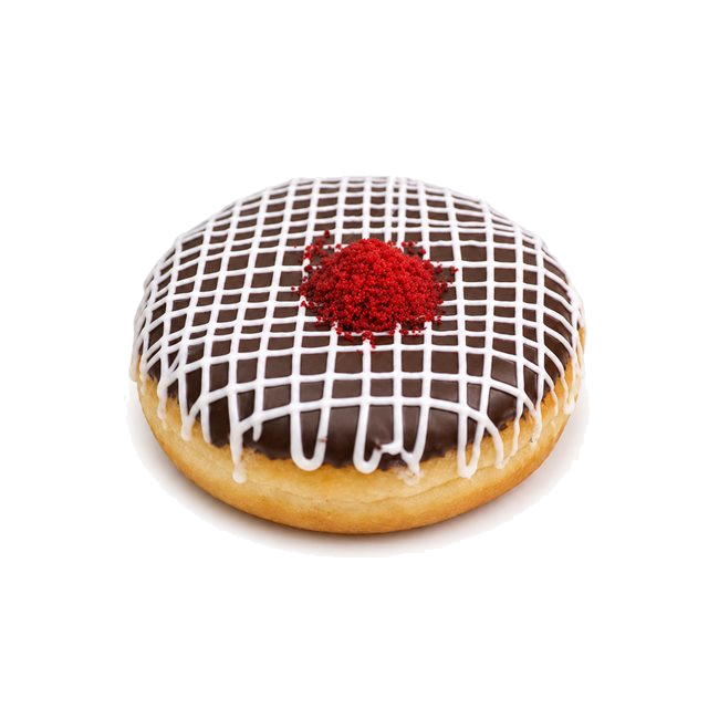 Chocolate Filled Lattice Donut