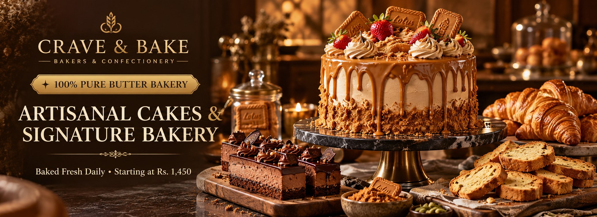 Crave & Bake - Artisanal Cakes & Signature Bakery - 100% Pure Butter